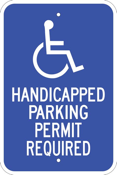 Printable Handicap Parking Sign