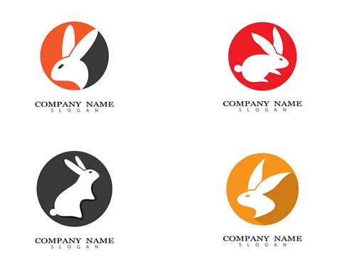 Rabbit logo design set 1339608 Vector Art at Vecteezy