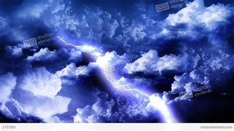 Lightning Storm Clouds Stock Animation | 2157305