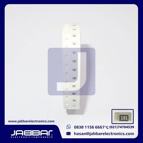 RESISTOR 101 100 OHM 1 10W Sepersepuluh SMD0603 Jabbar Electronics