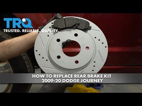 How To Replace Rear Brake Kit 2009 2020 Dodge Journey YouTube