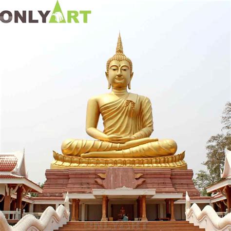 Outdoor Garden Giant Gold Buddha Statue | onlyart sculpture co.,ltd