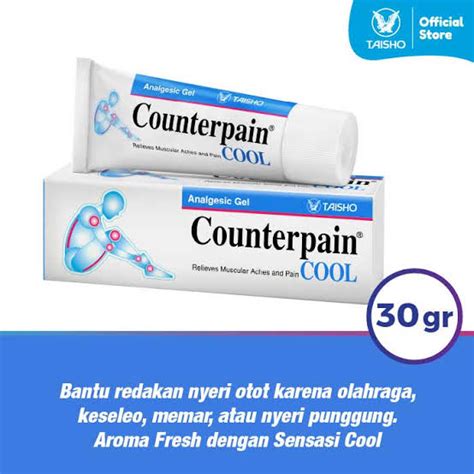 Jual Counterpain Cool 30gr 15gr Krim Pereda Nyeri Otot Keseleo Nyeri