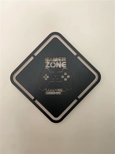 Gamer Zone Game Room 3d Wall Art Led Wall Sign Decoration - Etsy