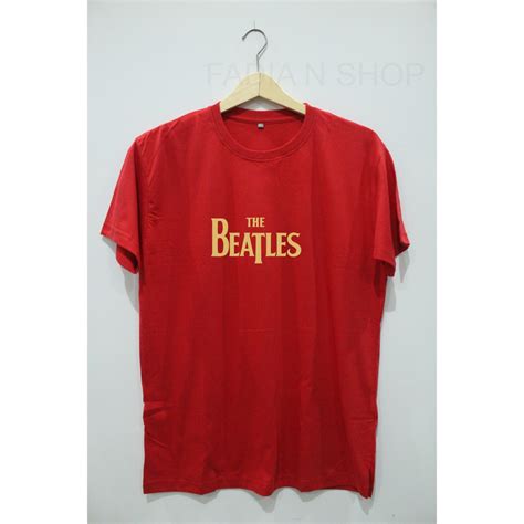 Jual Kaos The Beatles Design Sablon Bisa Sesuai Keinginan Shopee