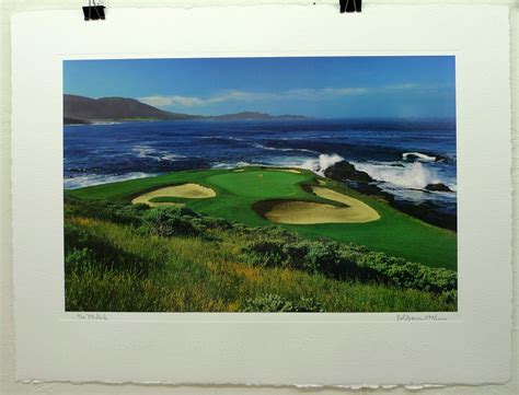 The 7th Hole At Pebble Beach Golf Links Photo Poster Vintage Auto Posters