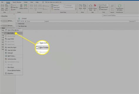 So Erstellen Sie Neue Ordner Zum Organisieren Von E Mails In Outlook