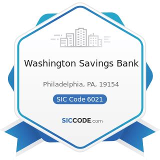 Washington Savings Bank - ZIP 19154, NAICS 522110