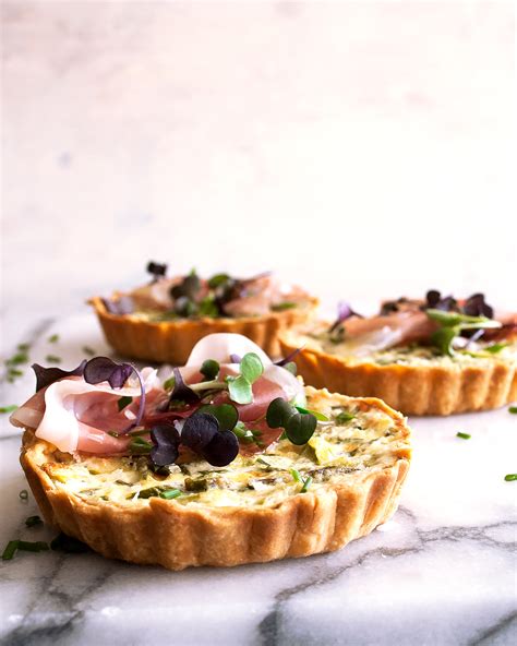 Asparagus Ricotta Tarts With Prosciutto Herbs The Original Dish