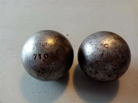 2 BOULES DE PETANQUE OBUT ATC POIDS 710 G DIAMETRE 72 EUR 15 00