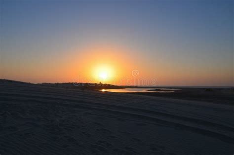 Sunrise in the desert stock image. Image of beach, nature - 272625611