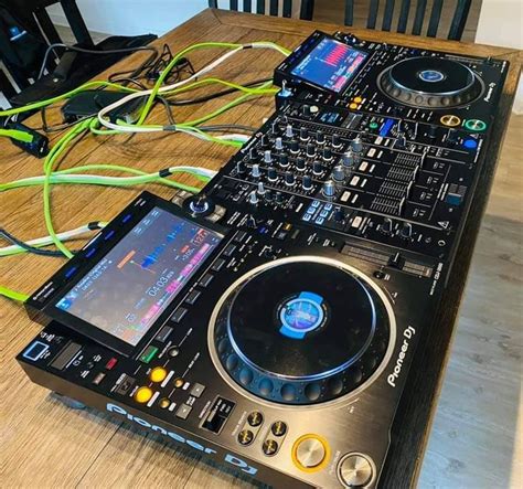 Pioneer DJ Setup on Wooden Table