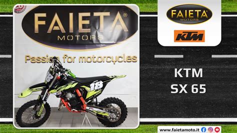 Faieta Motors Usato Ktm SX 65 Anno 2019 YouTube