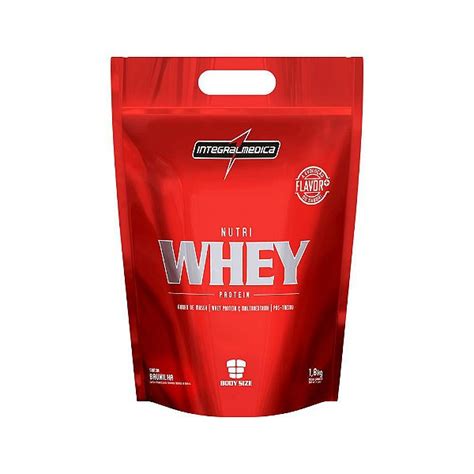 Nutri Whey 1 8 Kg Refil Chocolate Integralmédica Taurene Suplementos