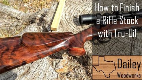 Finished Richards Custom Walnut Gun Stock Using Tru Oil How To