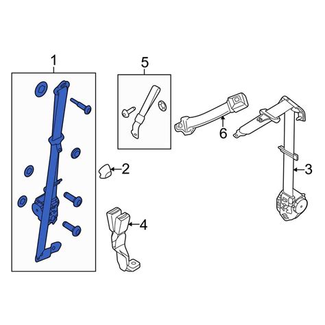 Ford OE BC3Z26611B09BD Front Left Seat Belt Lap And Shoulder Belt