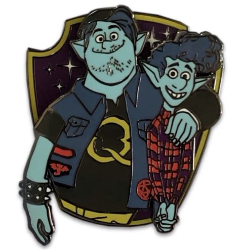 Ian and Barley Onward Crest Pin at Kraken Trade - Disney Pins Blog