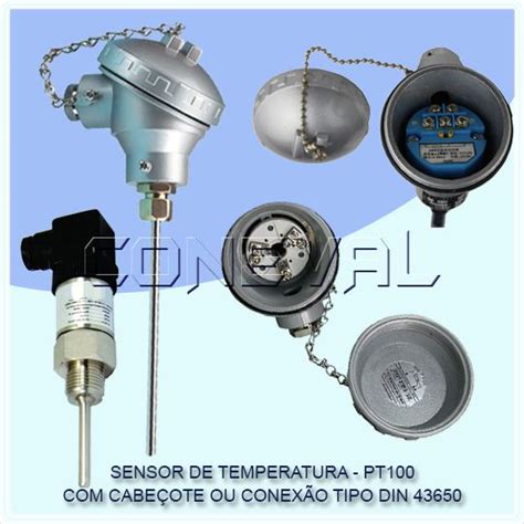 Sensores De Temperatura Tipo PT100 PT1000 Termopar Tipo J E Termopar