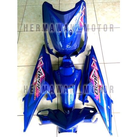 Jual Full Cover Body Halus Honda Beat Karbu Warna Biru Tahun