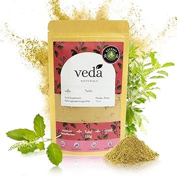 Veda Naturals Tulsi Pulver G Ocimum Tenuiflorum