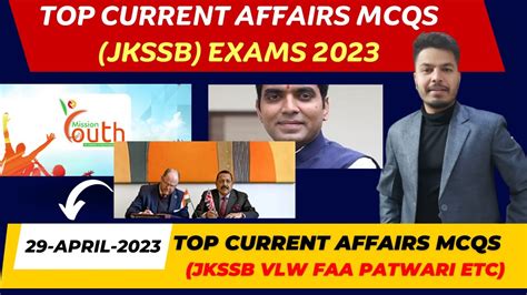 Todays 29 April 2023 Current Affairs Mcq For Jkssb Exam Current