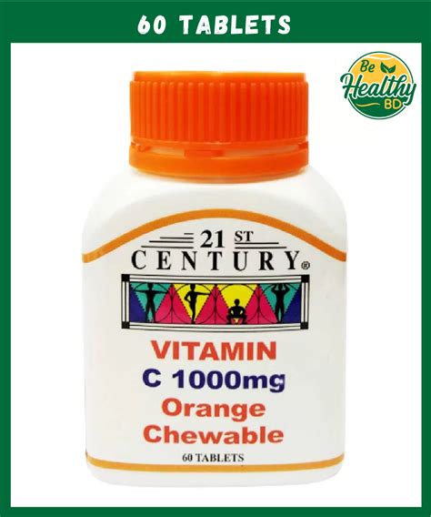 St Century Vitamin C Orange Chewable Mg Tablets