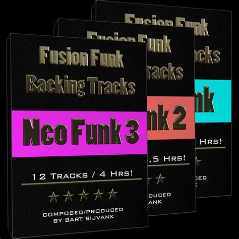 Fusion Funk Backing Tracks Neo Funk 123 Package Bart Bijvank