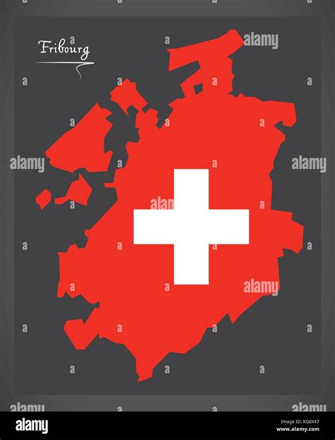 Fribourg Map Stock Vector Images Alamy