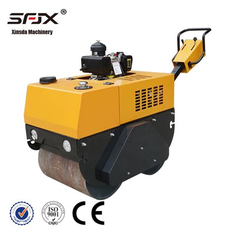 Walk Behind Mini Vibratory Soil Asphalt Double Drum Road Roller China