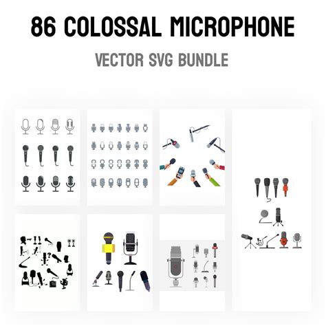 Microphone SVG MasterBundles