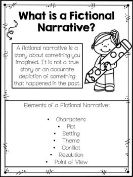 Fictional Narrative Writing Guide | Fiction Narrative Writing | TPT