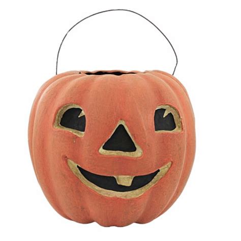 Jack O Lantern Candy Basket 1 Basket 9 Inch Pumpkin Bucket Pm205 Smile 1 Count Kroger