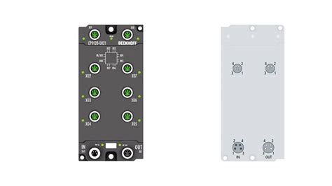 EP9128 0021 BECKHOFF EtherCAT Box 8 Port Junction EtherCAT 100