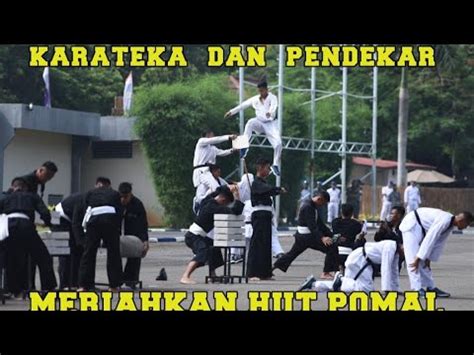 Demo Karate Dan Silat Meriahkan Hut Pomal Ke Wijna Wira