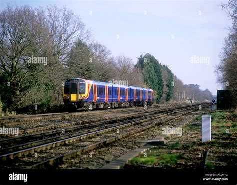 Class 444 Desiro Unit Near Fleet Stock Photo Alamy