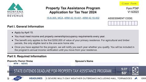 Deadline Extended For Two Property Tax Relief Programs