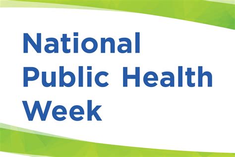 National Public Health Week Starts April The Elm