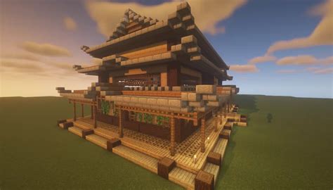 Dojo Trading Hall Japanese Inspired Minecraft Map