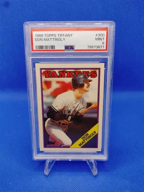 1988 TOPPS TIFFANY 300 Don Mattingly New York Yankees PSA 9 EUR 46 81