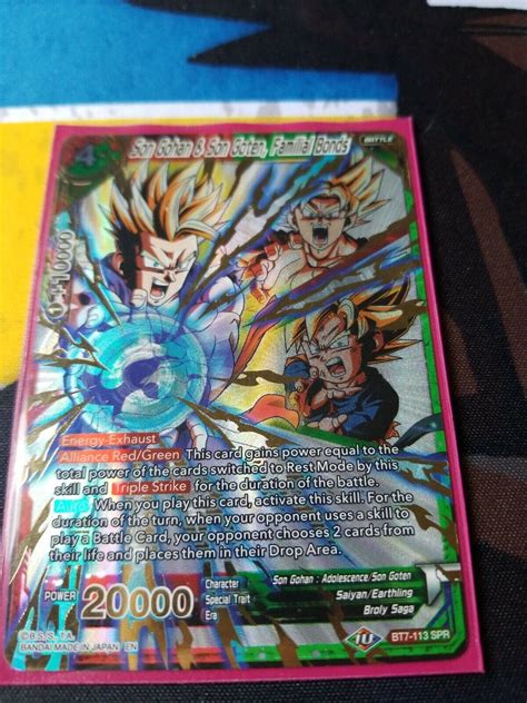 Son Gohan Son Goten Familial Bonds BT7 113 SPR Dragon Ball Super