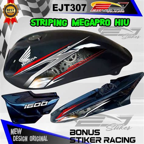 Promo Stiker Striping Hologram Megapro Hiu Lis Body Motor Megapro Lama