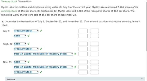 Solved The repurchase of shares, known as treasury stock, is | Chegg.com