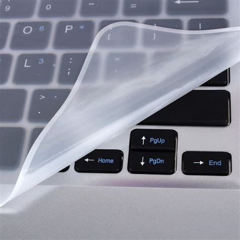 Ultra Thin Clear Silicone Keyboard Cover Skin Protector For 15 17in