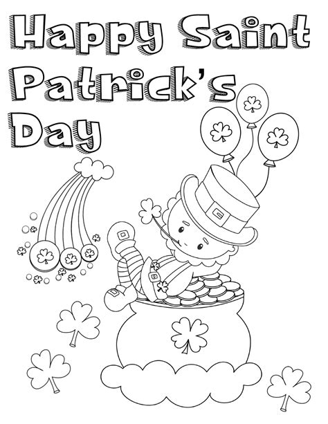 Saint Patrick S Day Coloring Printables