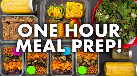 Easy Healthy Meal Prep For The Week In 1 Hour Youtube