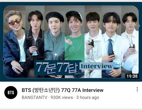 Bts Pak Official⁷l🇵🇰 On Twitter Bts 방탄소년단 77q 77a Interview 🔗