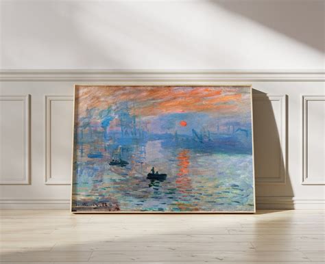 Monet Impression Sonnenaufgang Druck Impressionistische Kunstwerk