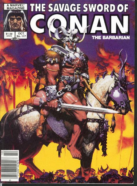 Savage Sword Of Conan The Barbarian Marvel Comic Magazine