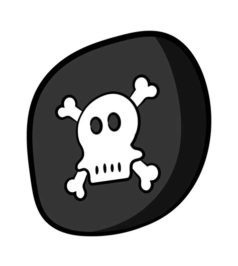 Pirate Captain Crossbones Eye Patch Skull 21096118 Png