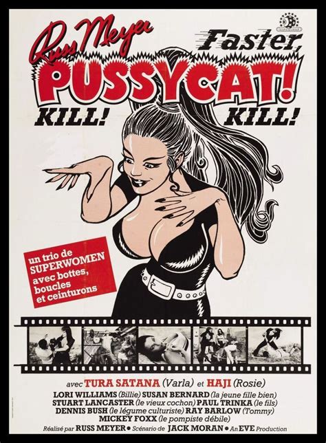 Faster Pussycat Kill Kill Movie Poster Canvas Print Fridge Magnet 6x8